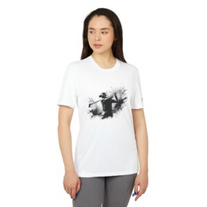 adidas® Urban Golf Legend Tee | Dynamic Golfer Graphic | Unisex Streetwear | Sporty Chic | Artistic Expression