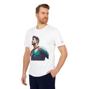 adidas® Unisex Sport T-shirt, Heroic Graphic Design, Eye-Catching and Inspirational